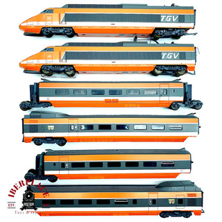 ♻️🚂 Lima Set Tren Alta Velocidad TGV Sud Est 6 Piezas SNCF H0 1:87 AC