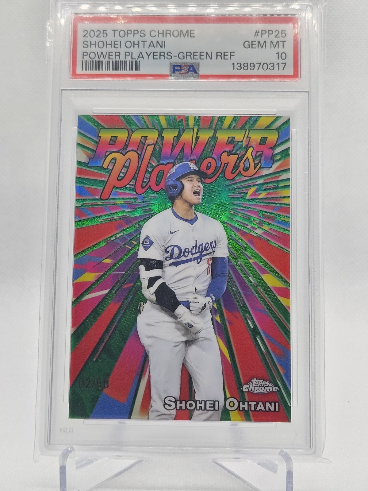 Shohei Ohtani 2025 Topps Chrome #PP-25 Power Players - Green