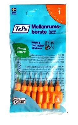 TePe Original Interdentalbürsten - 0,45mm orange 8 St. - Zahnzwischenraumbürste