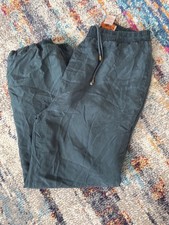Vintage Outbrook Silk Windbreaker Pants Large Green