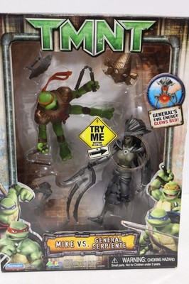 Teenage Mutant Ninja Turtles Movie MIKE vs GENERAL SERPIENTE New BOX WEAR