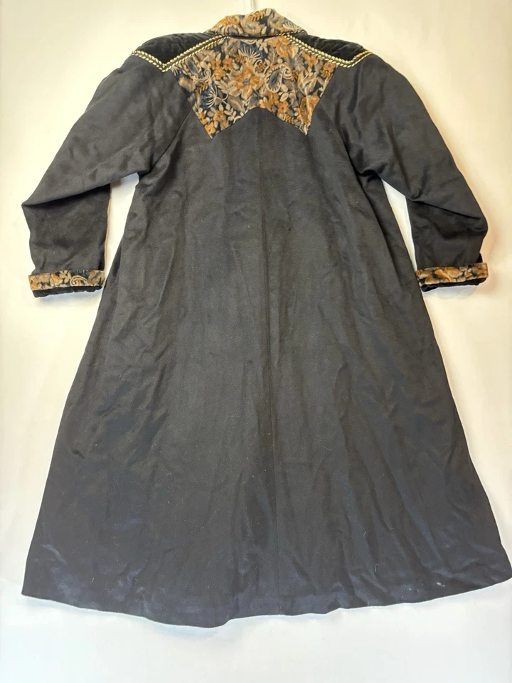 Abrigo Steampunk Victoriano Vintage Retrato Mujer Ópera Diseño Flor 29x51 Foto 2 de 4