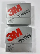 Lot Of 2 3M 5 1/4" Double Sided Double Density Floppy Diskettes - 00234  SEALED