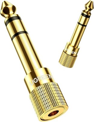 UGREEN Klinke Adapter 6.35mm Klinke auf 3.5mm Klinke, Klinkenstecker Adapter