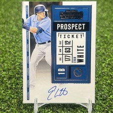 Evan White 2020 Panini Contenders Prospect Ticket #PT-EW Auto Mariners 