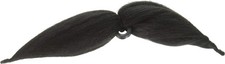 Six Way Moustache 6 Mustache Fancy Dress Up Halloween Costume Accessory 3 COLORS