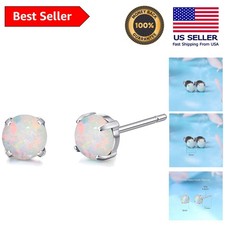 Stud Earrings Crafted from Hypoallergenic Titanium with Stunning CZ Birthstones