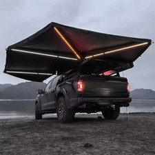 270 Degree Freestanding Car Awning with LED Lighting 2.5M