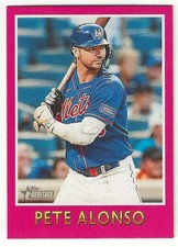 2024 Topps Heritage PETE ALONSO Insert 1975 BASEBALL SENSATIONS Card METS