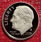 2025 S PROOF Clad Roosevelt Dime Coins from US Proof Sets Ready To Ship.