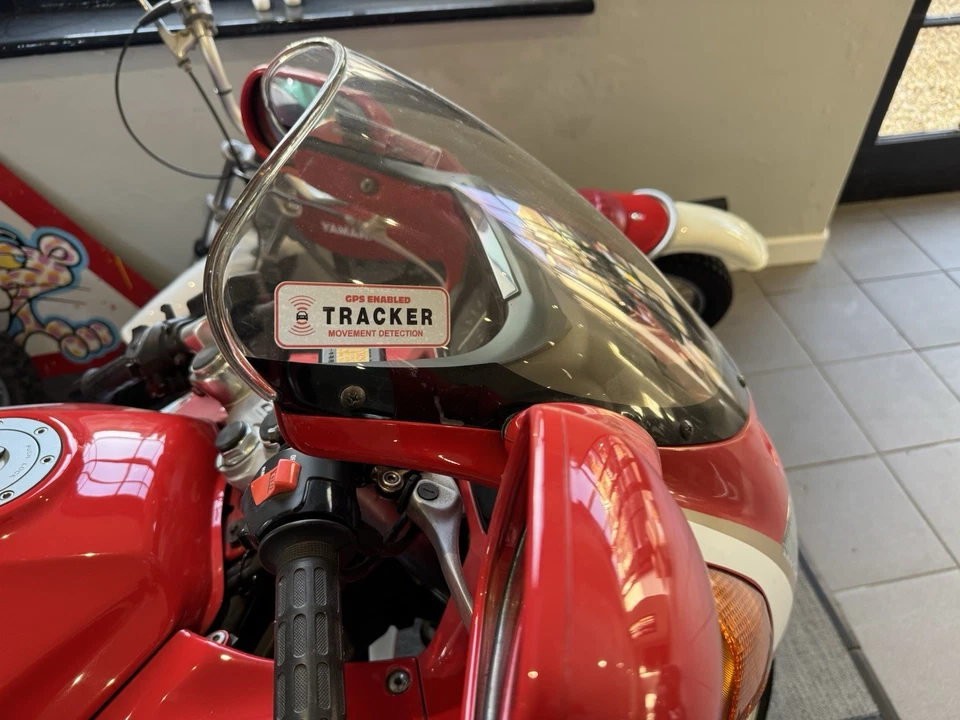 4 x Tracker fitted window stickers Anti-theft warning car bike van lorry caravan - Image 2 of 4