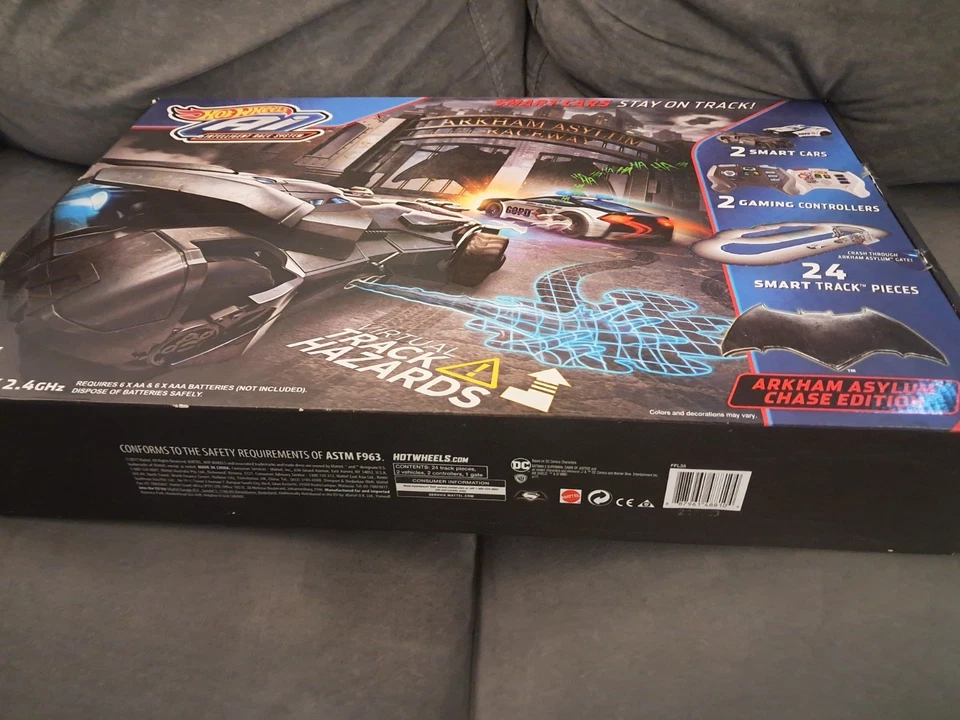 Hot Wheels Ai Intelligent Racing Set Arkham Asylum Edition DC Virtual Smart Cars - Image 2 of 4