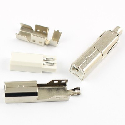 5pcs USB 2.0 male type B plug socket connector for cable printer port #tp