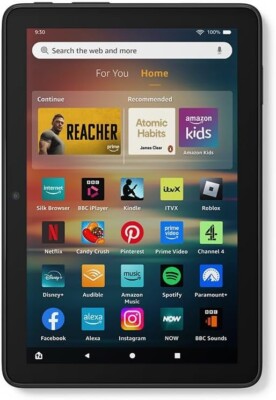 Amazon Fire HD 8 Tablet | 12. Gen | Neueste Version 2024 | Schwarz | NEU | UK