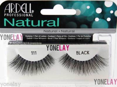 Lot 10 Pairs ARDELL Natural 111 False Eyelashes Fake Strip Eye Lashes Black Lash