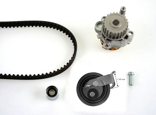 GK K980131B Wasserpumpe + Zahnriemensatz FüR Audi Seat Skoda VW-image