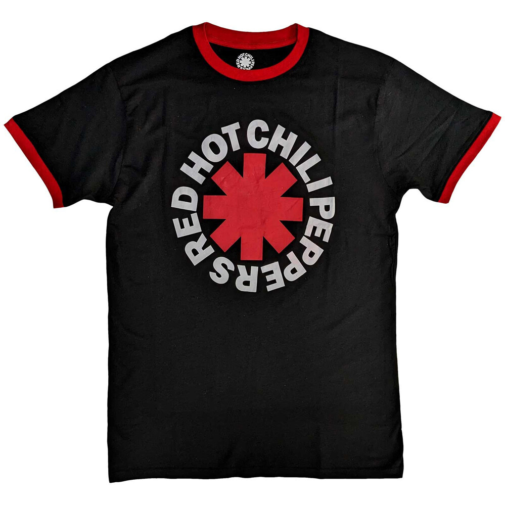 Red Hot Chili Peppers - Classic Asterisk - Black Ringer t-shirt | eBay