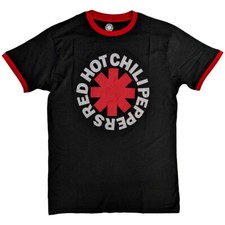 Red Hot Chili Peppers - Classic Asterisk - Black Ringer t-shirt