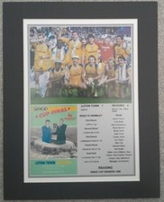 Reading 1988 Simod Cup Winners A4 Print Mounted