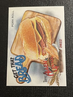 2022 Topps Allen & Ginter Get That Bread #GTB-7 Pork Roll Insert Baseball Card