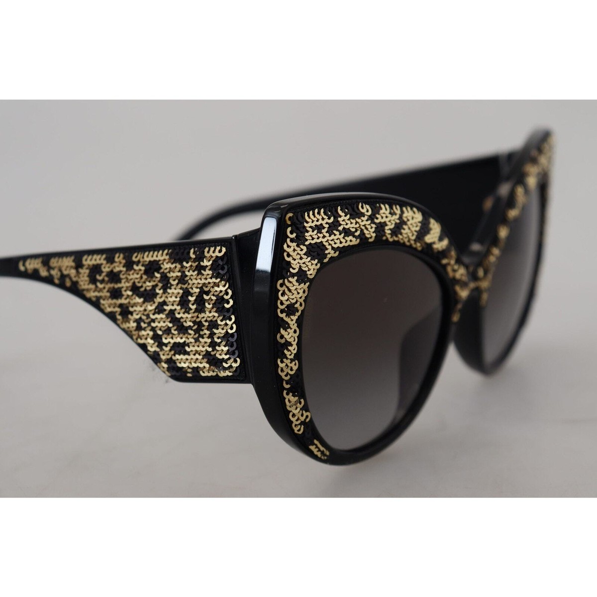 Dolce & Gabbana Black Gold Sequin Butterfly Polarized DG4326  display picture 3