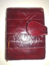 Genuine Eel Skin Wallet With Coin Pouch