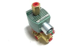 Asco 8345G1 Red Hat Solenoid Valve 3 Way 1/4" Pipe 10.1 Watts 10-150PSI