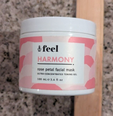 FEEL Harmony Rose Petal Facial Mask Toning 3.4 Oz / 100 mL