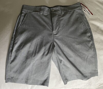 Grandslam NEW Men's Stretch 360 UPF 50 On Course Golf Shorts Light Grey  MSRP $65
