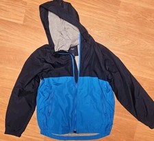 GAP Kids Boys Light/Dark Blue Windbreaker Zip Up Hoodie Size Large 10-11 Yrs