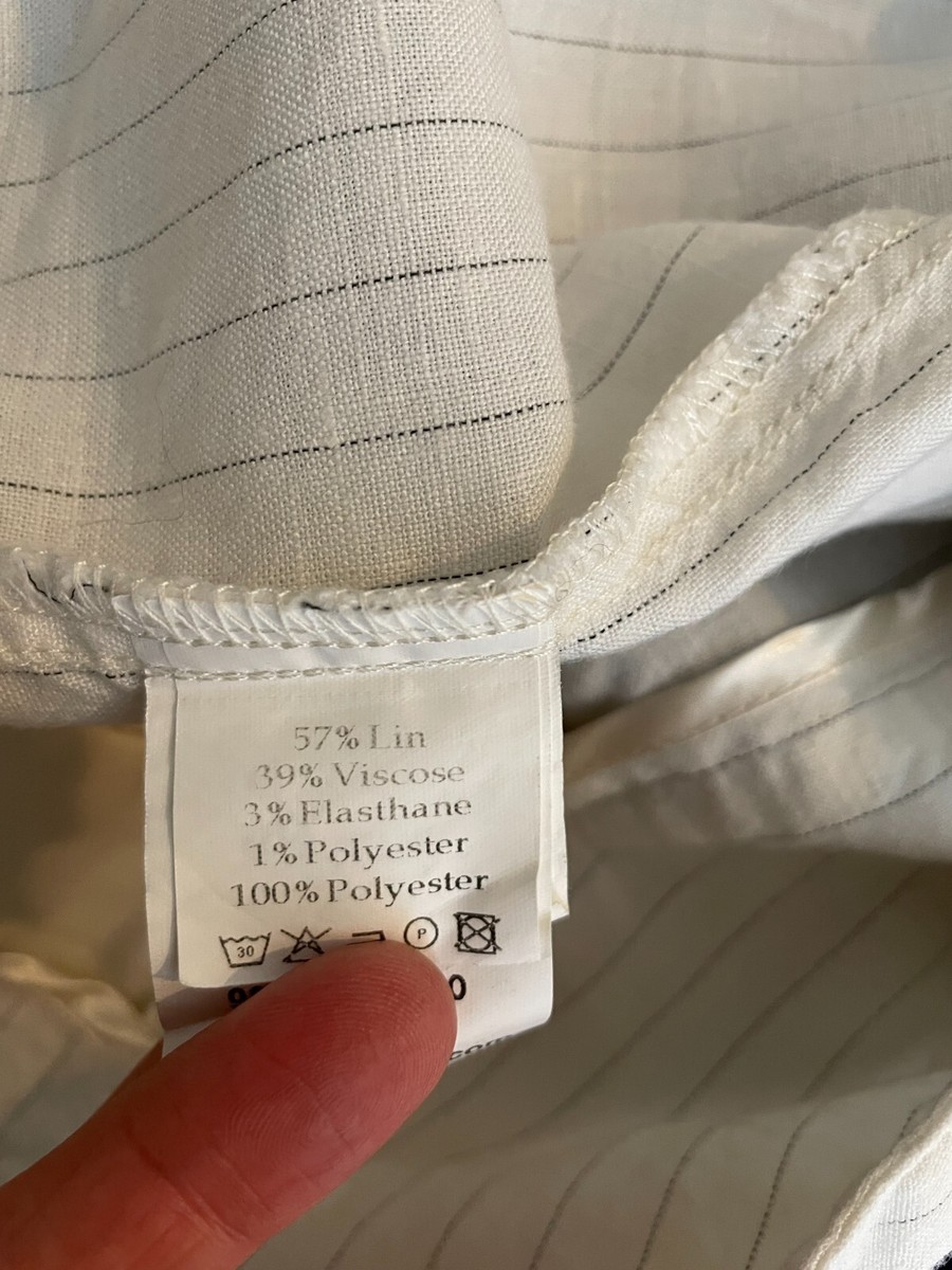 Blazer En Lin écrue Psy Monte Carlo - Taille 44 - Parfait Pour L'été Et Le Travail