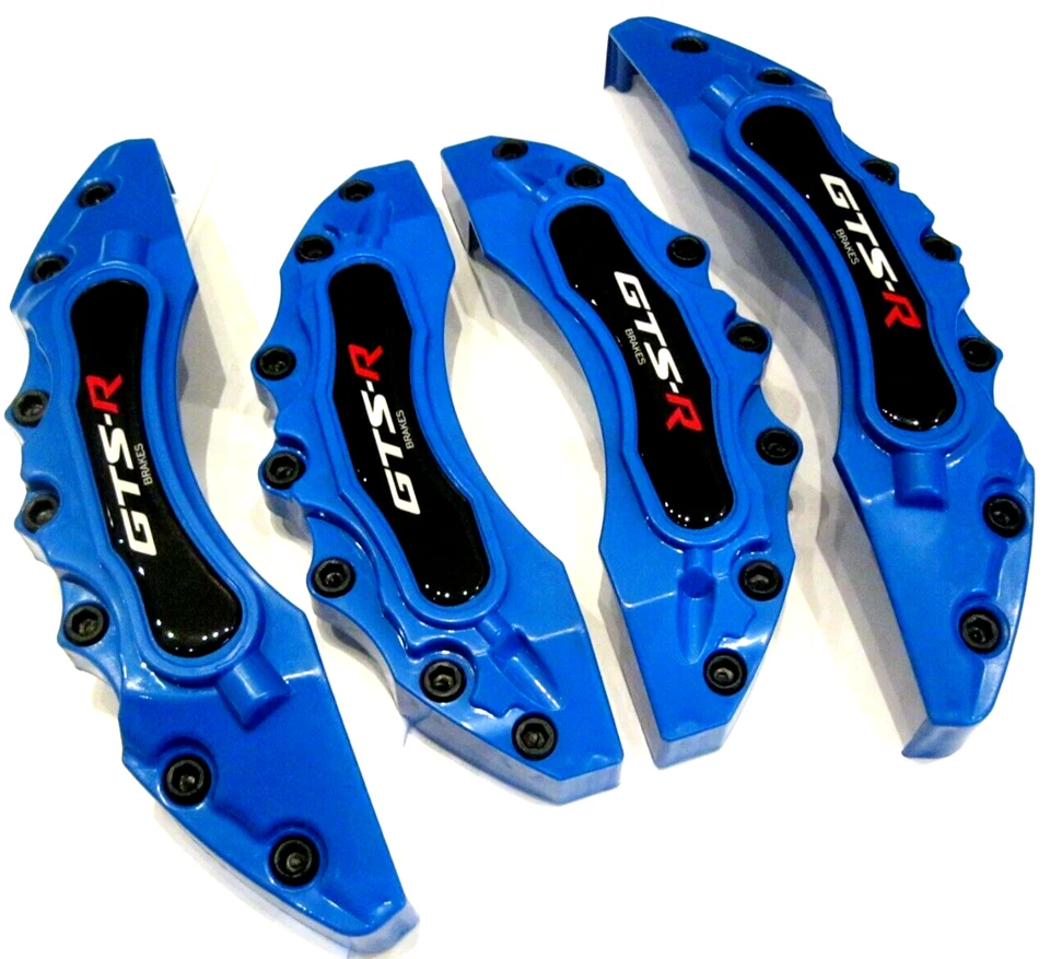 4 PCS BLUE Brake Caliper Covers Set Tucson Kona Sonata i20 i30 IX GT KIT Set - Image 3 of 4