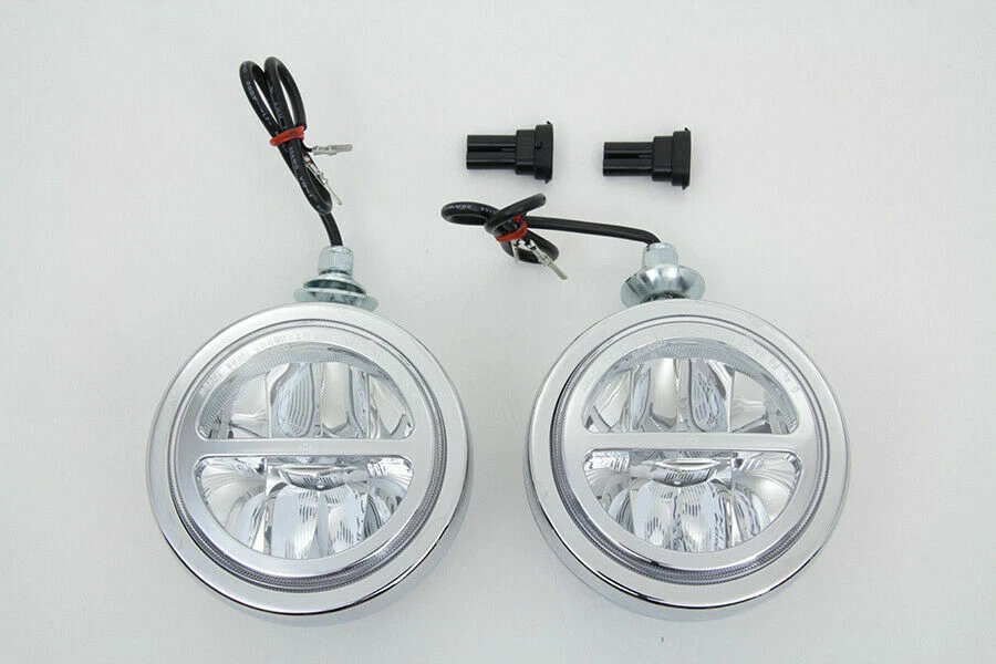 Conjunto de faróis de LED 4-1/2" para Harley Davidson por V-Twin - Imagem 2 de 2