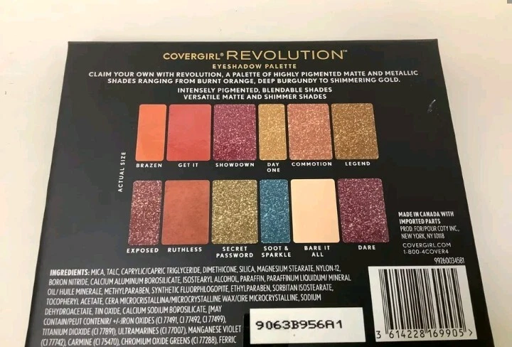 Covergirl Revolution Eyeshadow Palette w/ 12 Colors ea. Genuine STILL IN PLASTIC - Image 3 of 3