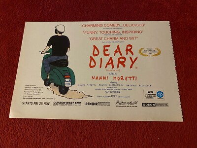 PAD52 FILM/FILMWERBUNG 6X9 LIEBES TAGEBUCH: NANNI MORETTI. RENATO CARPENTIERI