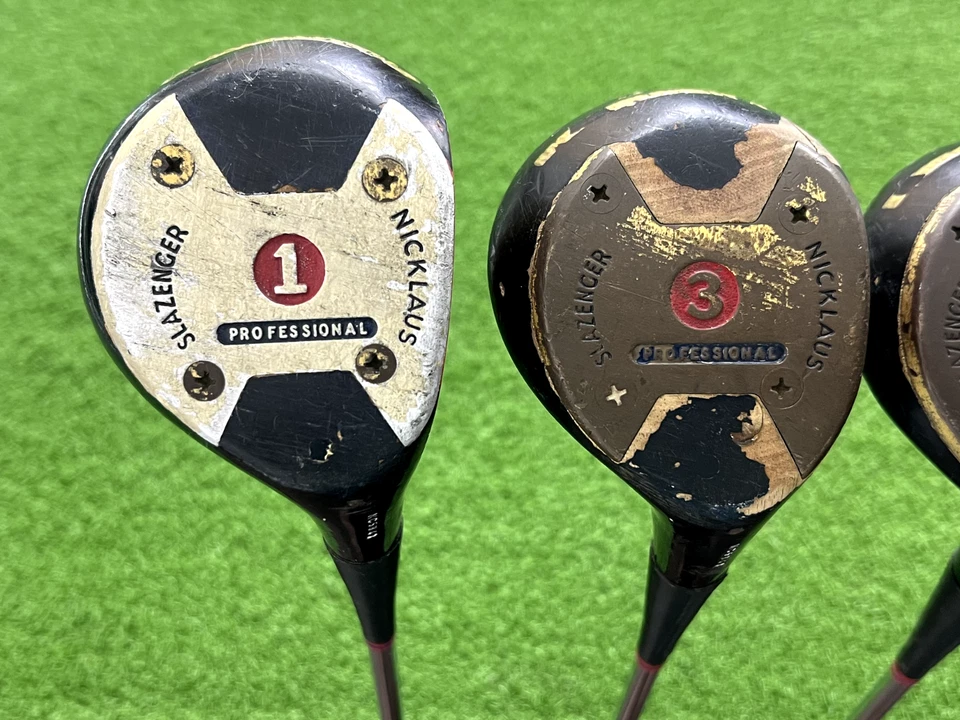 Juego de madera de caqui americano genuino Slazenger Nicklaus 1 3 4 5 acero derecho mujeres Foto 2 de 4
