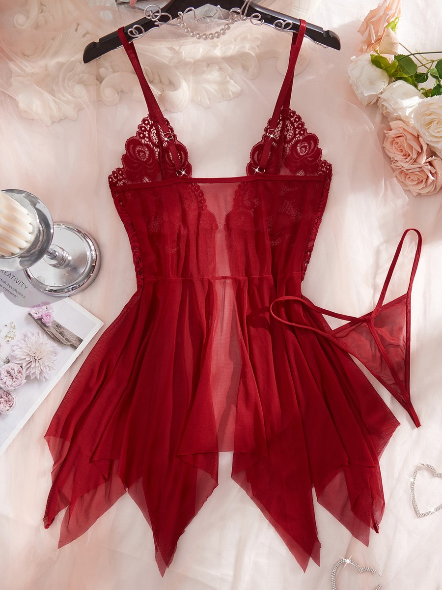 lace red mini dress Red Pleated Mini Dress: Romantic Shoulderless Lace Cup Design for Fest –  Canary Houze main image 0