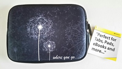 Amzer 7.75-Inch Designer Neoprene Sleeve Pouch for Tablet or Pad Dandelion New