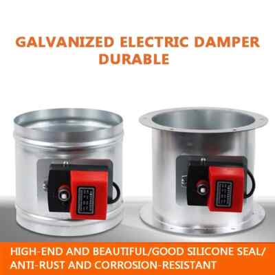 Galvanized 14N Electric Damper Round Air Volume Control Valve Valve Ventilation