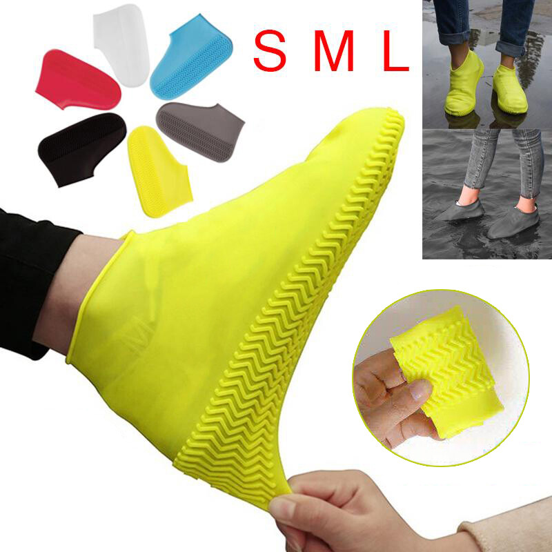 AntiSlip Reusable Rain Shoe Covers Waterproof Shoes Overshoes Boot