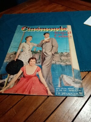 rare magazine CINÉMONDE #1081 avril 1955 spécial festival de