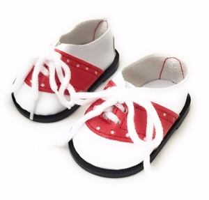 red and white saddle oxford shoes