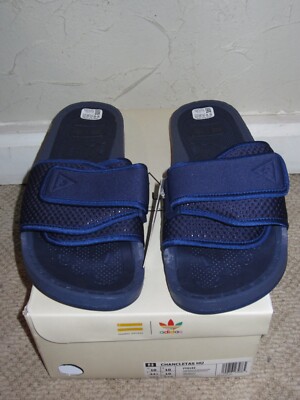 adidas HU Chancletas Slides Navy Blue Men