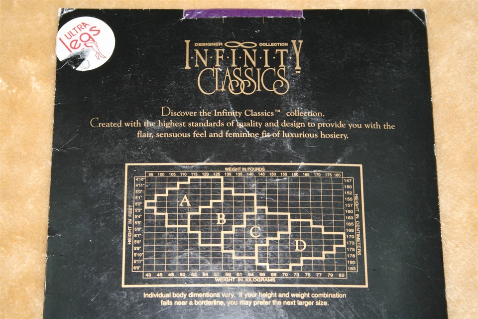 Infinity Classic Designer Collection Purple Stockings Sheer Nylon Sandlefoot - Image 4 of 4