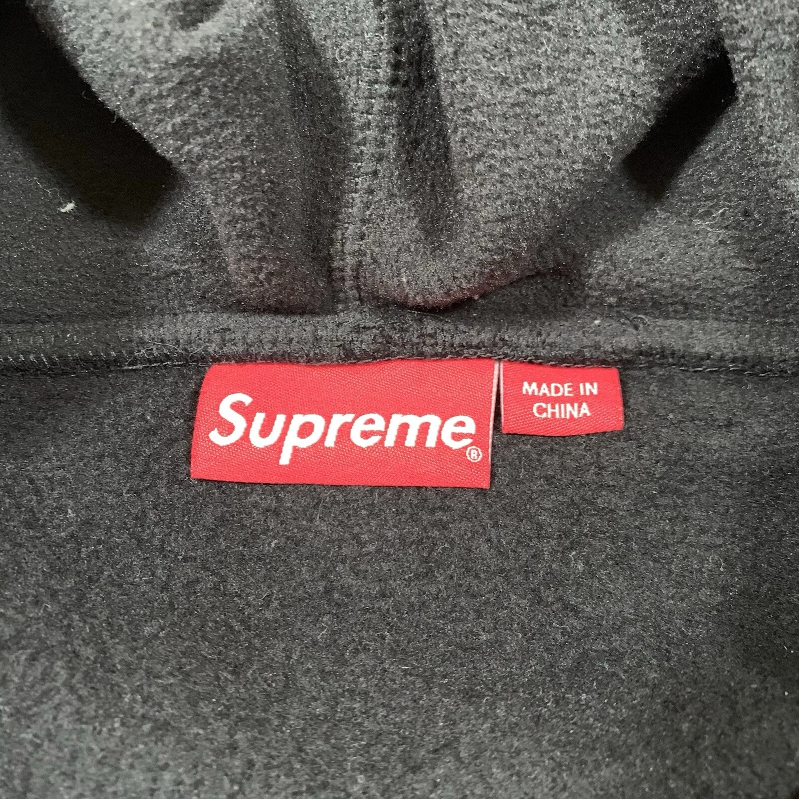 SUPREME Maschera facciale doppio cappuccio full zip con cappuccio FW22 NERO XXL