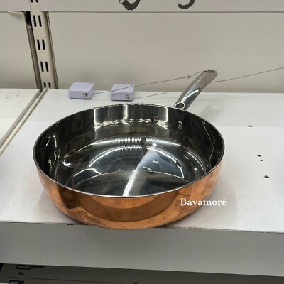 Ikea FINMAT Sauté pan with lid, copper/stainless steel, 10 
