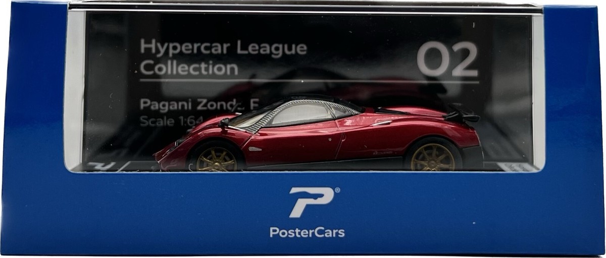 PosterCars 1:64 Pagani Zonda F (Rosso Dubai) Hypercar League