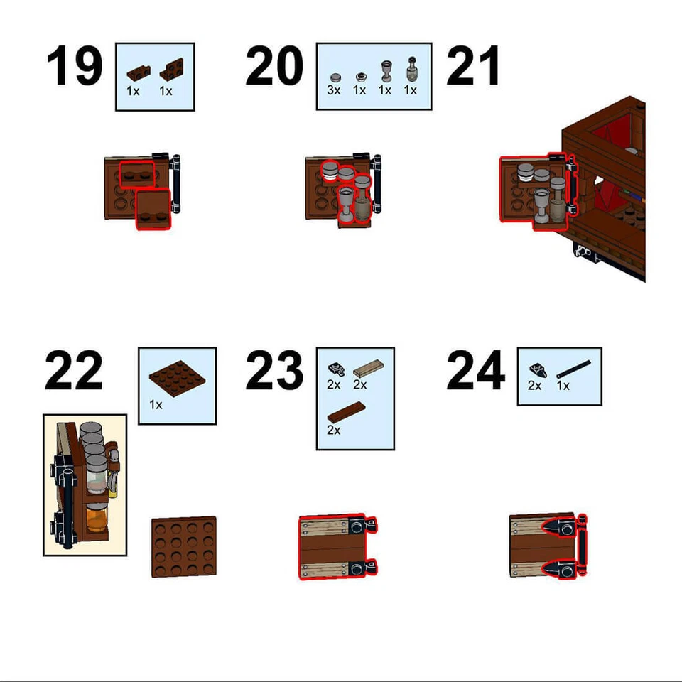 ZITIANYOUBUILD Medieval Potion Seller 221 Bricks MOC Build Christmas Gift - Image 4 of 4