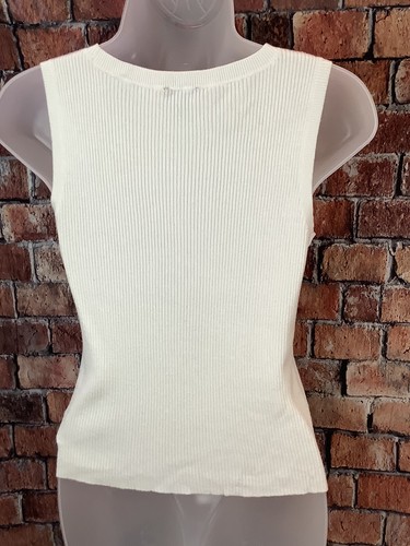 EXPRESS Womens Sleeveless Sweater Ivory 