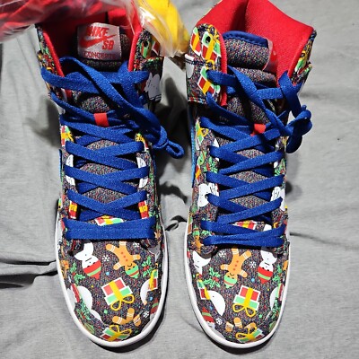 Size 11.5 - Nike SB Dunk High Pro x Concepts Ugly Christmas Sweater 2017